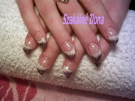 Mártika épített zselés körme